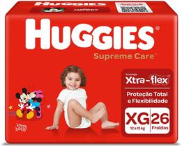 Fralda Huggies Supreme Care XG com 26 Unidades