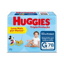 Fralda Huggies Tripla Protecao Com 78 Leve + Pague - Tamanho G Hiper Especial