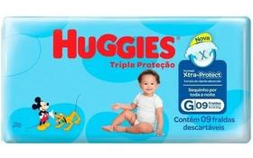 Fralda Huggies Tripla Proteção Disney 9 G Mega Especial
