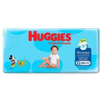 Fralda Huggies Tripla Proteção G c/36 Unidades