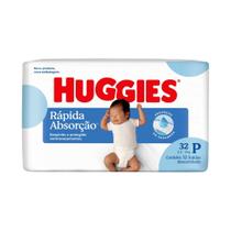 Fralda huggies tripla proteção jumbo p 32unid Fralda huggies tripla proteção jumbo p 32unid