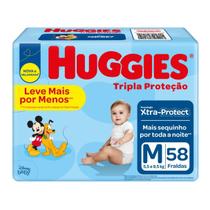 Fralda Huggies Tripla Proteção M - Absorção Extra