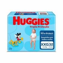 Fralda Huggies Tripla Proteção Mega XXG com 32 Unidades