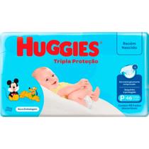 Fralda Huggies Tripla Proteção Recém Nascido P 46 Unidades