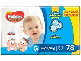 Fralda Huggies Tripla Proteção Tam. G - 9 a 12,5kg 78 Unidades Fralda Huggies Tripla Proteção Tam. G - 9 a 12,5kg 78 Unidades