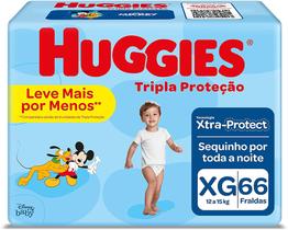 Fralda Huggies Tripla proteção XG 66 und 12 a 15Kg