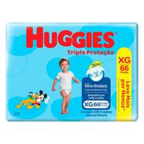 Fralda Huggies Tripla Proteção XG com 66 Unidades