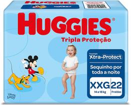 Fralda Huggies Tripla Proteção XXG com 22 unidades