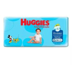 Fralda Huggies Tripla ProteçãoTamanho G 36 Unidades