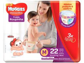 Fralda Huggies Turma da Mônica Supreme Care - Roupinha Tam. M 5,5 a 9,5kg 22 Unidades