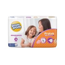 Fralda inf pom pom protek baby grandinho 14un