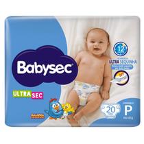 Fralda Infantil BabySec Ultra Jumbinho Tamanho P 20 Unidades Fralda Infantil BabySec Ultra Jumbinho Tamanho P 20 Unidades