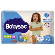 Fralda Infantil BabySec Ultra Jumbinho Tamanho XG 12 Unidades