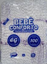 Fralda infantil bebe conforto noturna laminada eg c/100