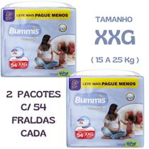 Fralda infantil capricho bummis premium hiper xxg combo 2 pcts