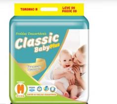 Fralda infantil classic baby plus m c/90