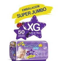 Fralda Infantil Descartável Estrelinha Baby Super Jumbo Xg 50 Un