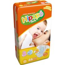 Fralda Infantil Descartável Hipopo Economico Baby Gr 46 Un