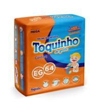 Fralda infantil descartável Toquinho Confort EG com 64 unidades - Toquinho de gente