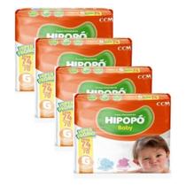 Fralda infantil Hipopo 4 Pacotes Hiper Tamanho G - 296 Unidades Fralda infantil Hipopo 4 Pacotes Hiper Tamanho G - 296 Unidades