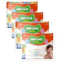 Fralda infantil Hipopo 4 Pacotes Hiper Tamanho P - 376 Unidades Fralda infantil Hipopo 4 Pacotes Hiper Tamanho P - 376 Unidades