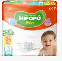 Fralda infantil Hipopo Hiper 1 Pacote Tamanho M - 84 Unidades - Hipopó Baby