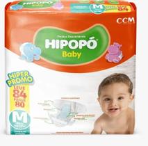 Fralda infantil Hipopo Hiper 1 Pacote Tamanho M - 84 Unidades