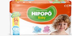 Fralda infantil Hipopo Hiper 1 Pacote Tamanho XXG - 54 Unidades - Hipopó Baby