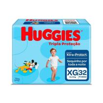Fralda Infantil Huggies Com 32 Tripla Mega Xg