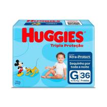 Fralda Infantil Huggies Com 36 Tripla Proteção Gd Fralda Infantil Huggies Com 36 Tripla Proteção Gd