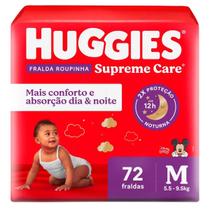 Fralda Infantil Huggies Supreme Care Pants M com 72 unidades Fralda Infantil Huggies Supreme Care Pants M com 72 unidades