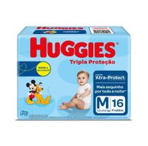Fralda Infantil Huggies Tripla Proteção Jumbinho M 16 Unid Fralda Infantil Huggies Tripla Proteção Jumbinho M 16 Unid