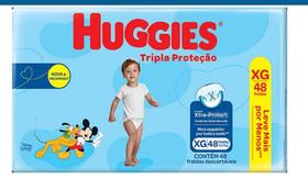 Fralda Infantil Huggies Tripla Proteção tamanho XG com 48 unidades