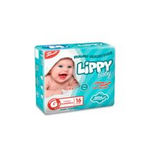 Fralda infantil lippy baby g (pct/16 unds) - lippy