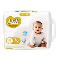 Fralda Infantil Mili Love & Care M com 78 unidades Fralda Infantil Mili Love & Care M com 78 unidades
