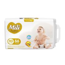 Fralda Infantil Mili Love & Care XG com 66 unidades