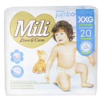 Fralda Infantil Mili Love Care XXG com 20 unidades