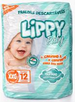 Fralda infantil pacote com 12 tiras lippy baby - xxg Fralda infantil pacote com 12 tiras lippy baby - xxg