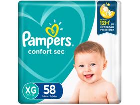 Fralda Infantil Pampers Confort Sec Tamanho XG Com 54 Fraldas
