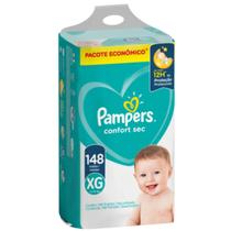 FRALDA INFANTIL PAMPERS CONFORT SEC XG COM 148 unidades