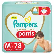 Fralda Infantil Pampers Premium Care Pants Tamanho M com 78 Unidades Fralda Infantil Pampers Premium Care Pants Tamanho M com 78 Unidades