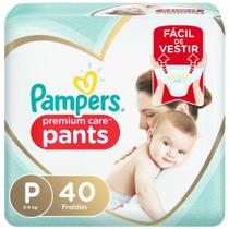 Fralda Infantil Pampers Premium Care Pants Tamanho P com 40 Unidades