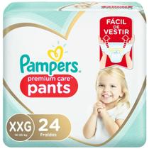 Fralda Infantil Pampers Premium Care Pants Tamanho XXG com 24 Unidades