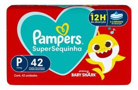 Fralda Infantil Pampers Supersec Mega 5 A 8 Kg P 42 Unidades