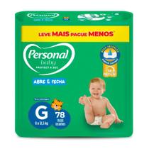 Fralda Infantil Personal Baby Protect & Sec Tamanho G Com 78 Tiras Fralda Infantil Personal Baby Protect & Sec Tamanho G Com 78 Tiras