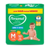 Fralda Infantil Personal Baby Protect & Sec Tamanho M com 90 Tiras