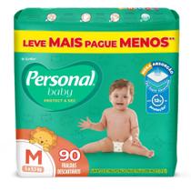 Fralda Infantil Personal Baby Protect & Sec Tamanho M com 90 Tiras
