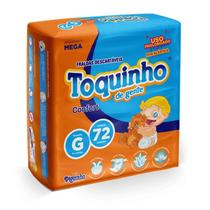 Fralda Infantil Toquinho de Gente Confort G 72 Unidades