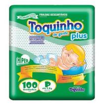 Fralda Infantil Toquinho Plus - P c/ 100 unidades