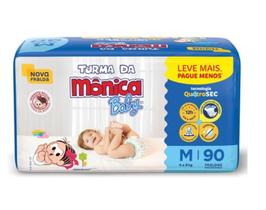 Fralda infantil turma da monica baby m c/90